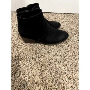 Maurices Boots Womens Size 7.5 Cleo Black Heel Ankle Booties